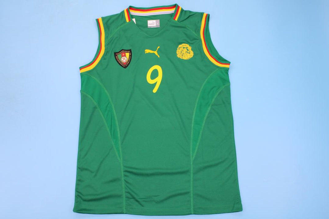 Cameroon Puma Samuel Eto'o 2002 Soccer Jersey Sleeveless