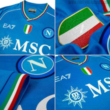 Load image into Gallery viewer, Napoli EA7 Home Soccer Jersey 23/24