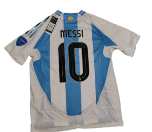 Messi Argentina Home Soccer Jersey Copa America 2024 Final