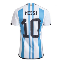 Load image into Gallery viewer, MESSI 3 Star Argentina Home Soccer Jersey Oficial World Champions AEROREADY