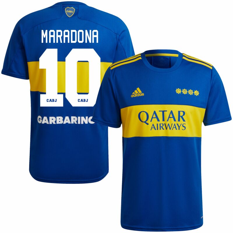 a nombre de árabe Elegancia Maradona Boca Juniors 2021-2022 Soccer Jersey Oficial Aeroready –  TangoSports