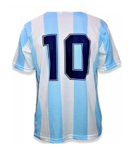 Argentina Maradona 1986 Home Soccer Shirt
