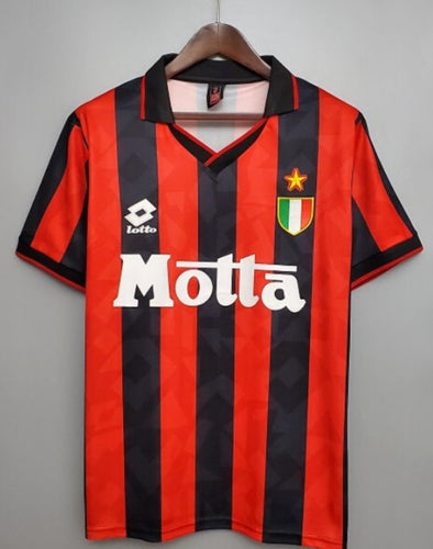 Milan AC Retro Home Soccer Jersey 1993/94