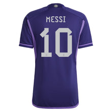 Load image into Gallery viewer, MESSI Argentina Away Qatar 2022 Soccer Jersey