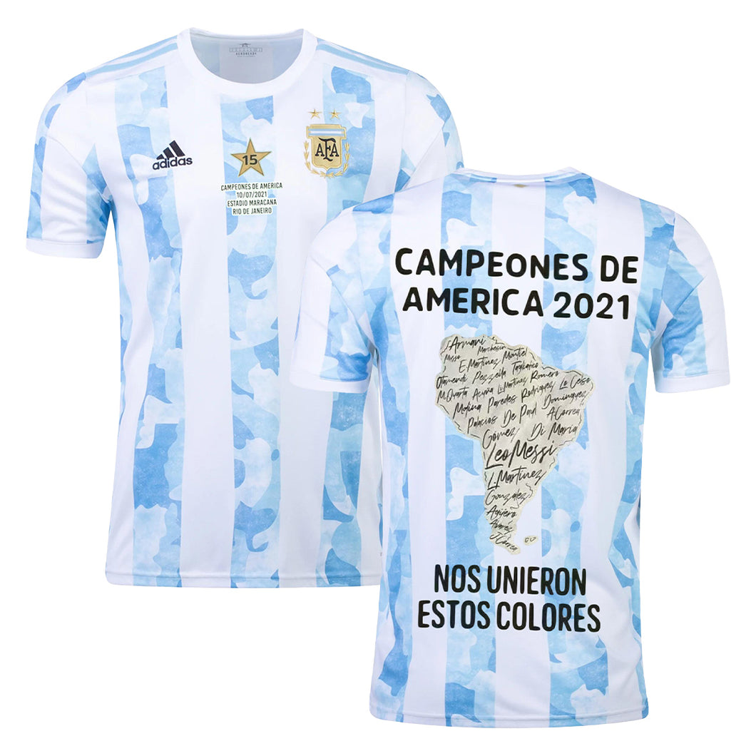 Argentina 2021 Copa America Campeón Aeroready Soccer Jersey Adidas