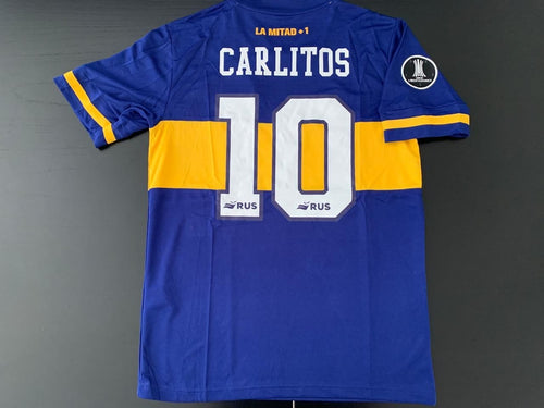 Boca Juniors Carlitos Tevez Copa Libertadores Soccer Jersey 2020-2021