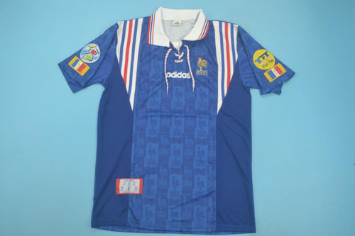 France 1996 Adidas Home Soccer Jersey