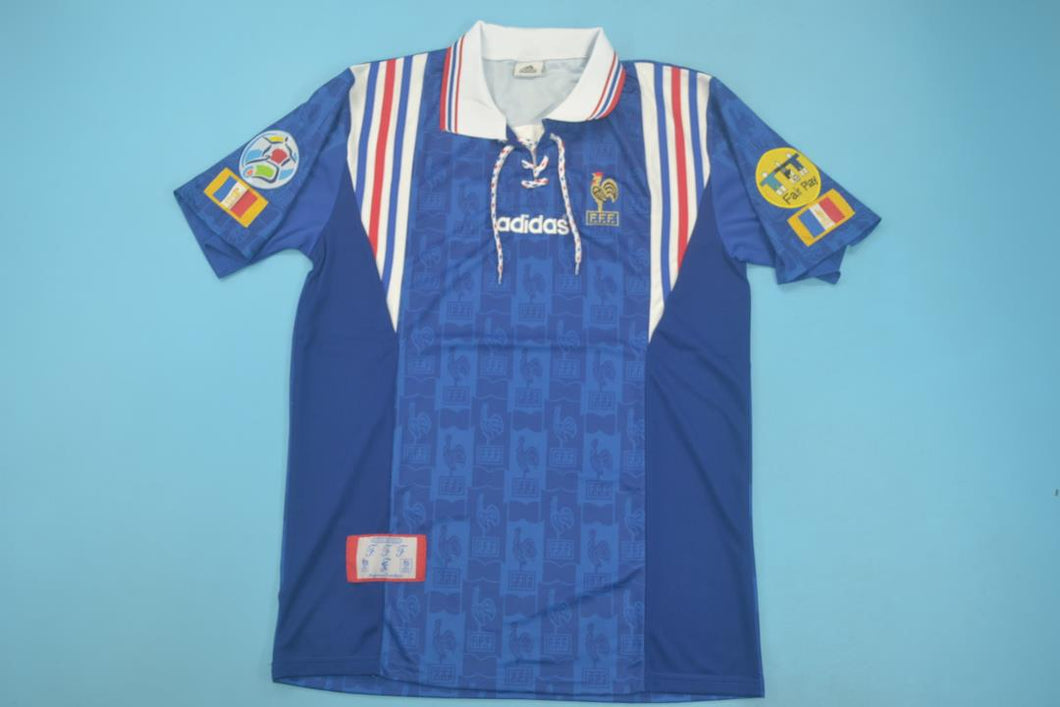 France 1996 Adidas Home Soccer Jersey
