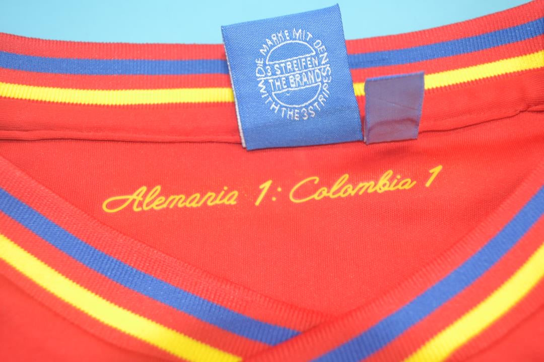 Colombia 1990 Valderrama World Cup Retro Soccer Jersey Classic 