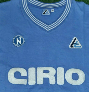 Napoli Maradona Cirio Linea Time 1984/85 Retro Home Shirt
